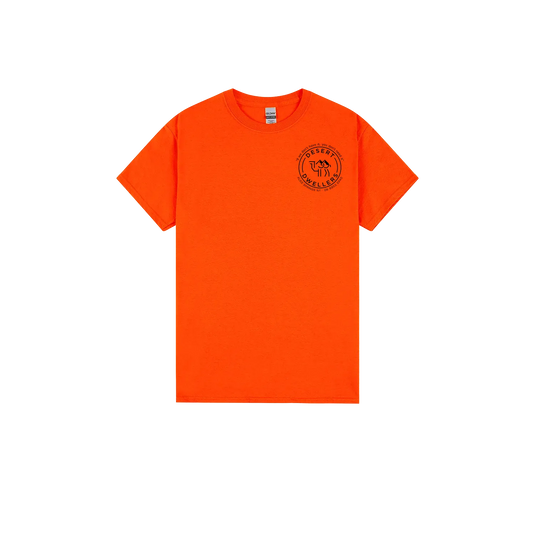 Orange front flat lay