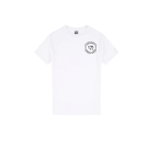 White front flat lay